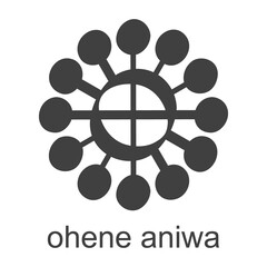 vector icon with african adinkra symbol Ohene Aniwa