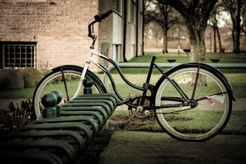 without a saddle on the bike, you have to stand