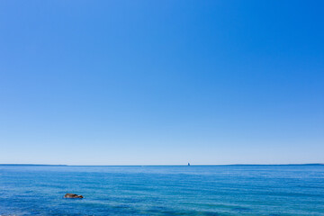 Sailboat and sky showing
