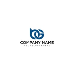 Initial BGLetter Logo Design Vector Template. Monogram and Creative Alphabet BG Letters icon Illustration.