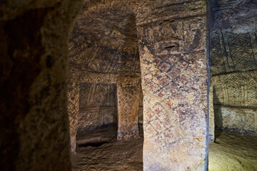 Tierradentro national archeological park, with its tombs of an ancient Pre Columbian culture of...