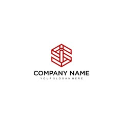 Letter SI line logo design. Linear creative minimal monochrome monogram symbol. Universal elegant vector sign design. Premium business logotype. Graphic alphabet symbol for corporate business identity