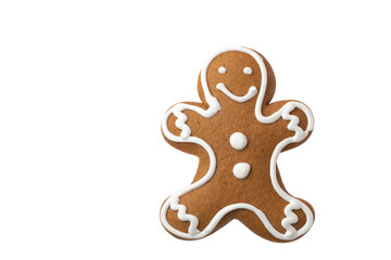 gingerbread man isolated on white background