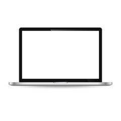Laptop Isolated on White Background. Vector Illustration.