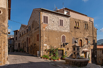 Altstadt von Cori in Latium in Italien 