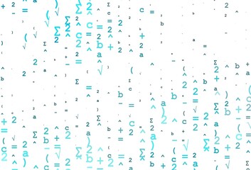 Light BLUE vector backdrop with algebra elements.