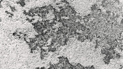 The texture of the old wall. Close-up. Black and white background