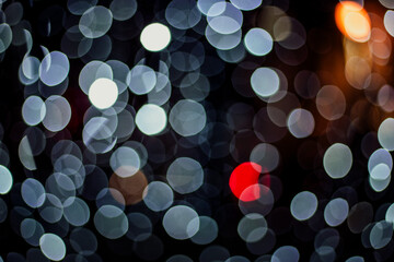 abstract christmas bokeh background from closeup
