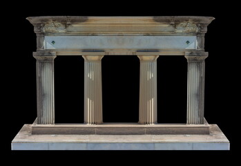 On the streets in Catalonia, public places. Elements of architectural decorations of buildings,...