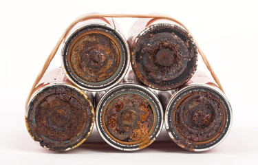 Leaked batteries