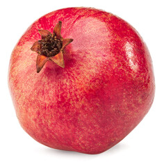 pomegranate fruit isolated on a white background. clipping path