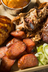 Homemade Barbecue Platter with Ribs