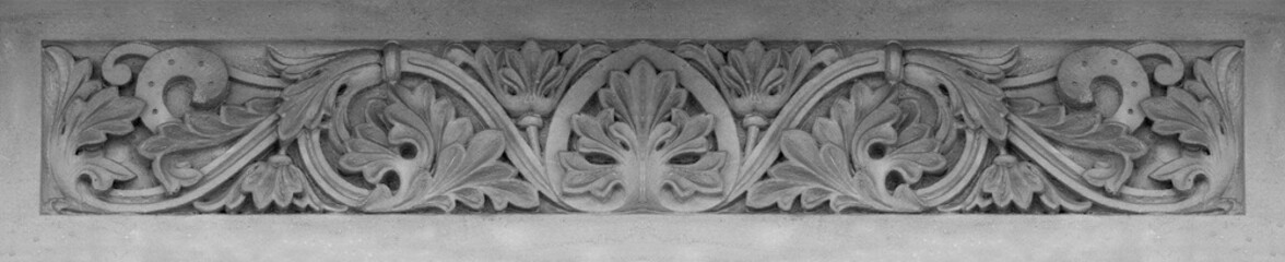 Elements of architectural decorations of buildings, gypsum stucco, wall texture, plaster molding...