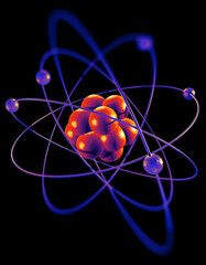 Atomic Particle 3D Illustration - 398784447