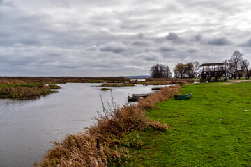 Przystań Waniewo, Narwiański Park Narodowy, Podlasie, Polska © podlaski49