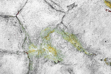 Texture of a concrete wall with cracks and scratches which can be used as a background