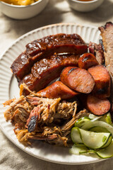 Homemade Barbecue Platter with Ribs