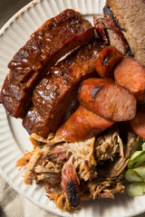 Homemade Barbecue Platter with Ribs