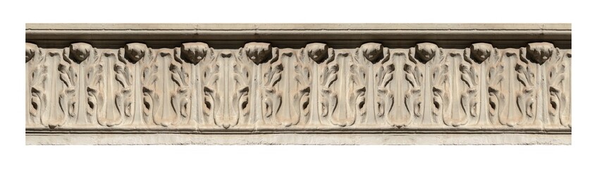 Elements of architectural decorations of buildings, gypsum stucco, wall texture, plaster molding...