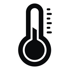 temperature icon, Christmas and celebrations. glyph symbol collection. Editable vector Design
