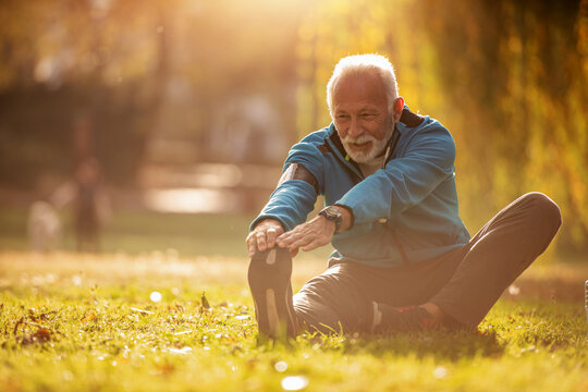 Senior man in the park