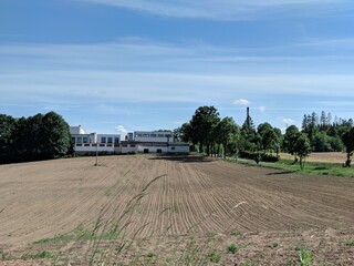 Fototapeta premium farm house in the countryside