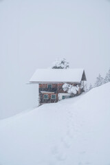 Naklejka premium Winter in den Alpen
