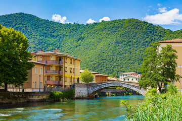 Village and commune Vobarno Brescia province, Lombardy, Italy,