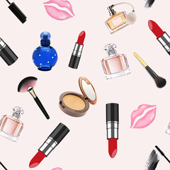 seamless pattern make up set