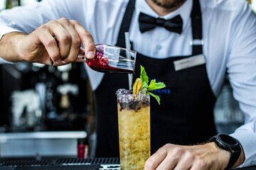 Obraz premium waiter with drink