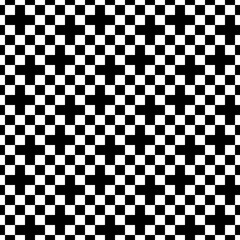 Fototapeta premium Seamless pattern. Crosses ornament. Tribal wallpaper. Ancient mosaic. Tribe motif. Digital paper for web design, textile print. Ethnic embroidery background. Ethnical folk image. Vector artwork.