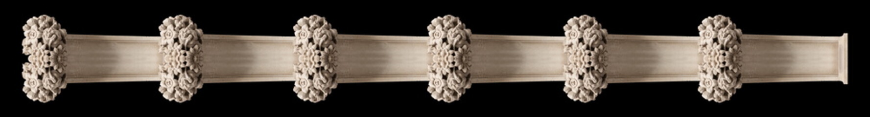 Elements of architectural decoration of buildings, plaster stucco, wall texture, plaster molding...