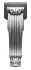 Elements of architectural decorations of buildings, a beam, a bracket under the balcony and a...