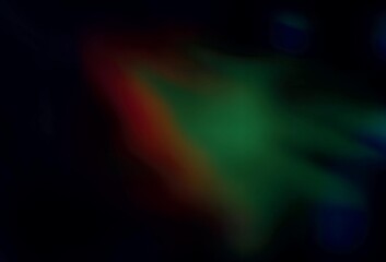 Dark Green, Red vector abstract blurred background.