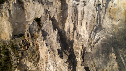 pinnacles at ruinaulta in Switzerland on an autumn day