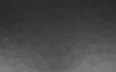 Obraz premium Dark Silver, Gray vector abstract polygonal layout. Shining illustration, which consist of triangles. The best triangular design for your business.