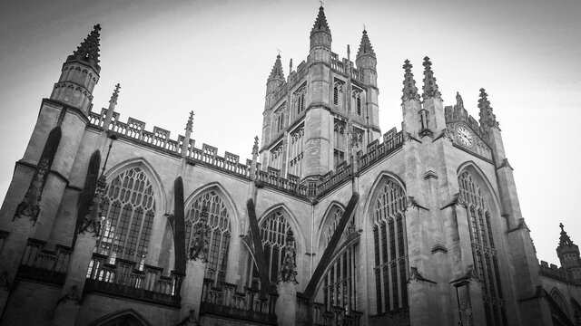 Famous Bath Abbey in the city of Bath England - travel photography