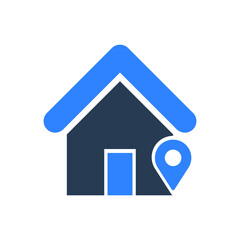 Home Location Indicator Icon | Location Icon | Business Location