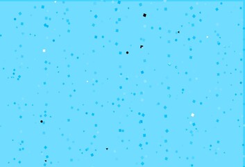 Light BLUE vector texture in poly style with circles, cubes.