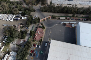 Sitio de construcción desde las alturas - Construction site and industrial 