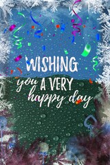 A picture of the beautiful view of golden words