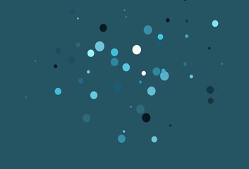 Light BLUE vector template with circles.