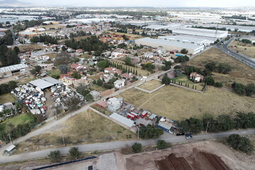 Sitio de construcción desde las alturas - Construction site and industrial 
