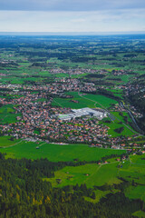 Fototapeta premium Aussicht auf Pfronten