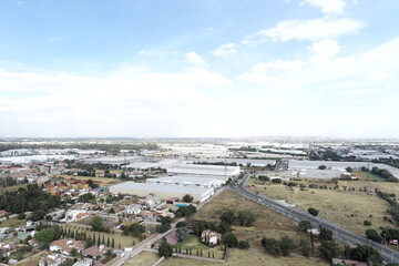Sitio de construcción desde las alturas - Construction site and industrial 