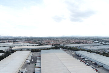Sitio de construcción desde las alturas - Construction site and industrial 