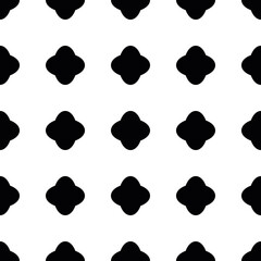 Abstract seamless pattern ol rounded shapes