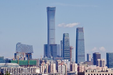 skyscrapers in Beijing financial district, China
