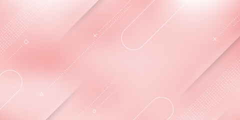 Abstract modern background with pink white pastel gradient, blur effect and modern elements. This backdrop is suitable for both tech and futuristic themes.