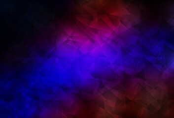 Obraz premium Dark Blue, Red vector abstract polygonal background.